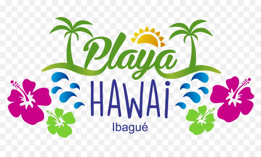 Playa Hawai Ibagué Logo，Plage D'hawaï PNG