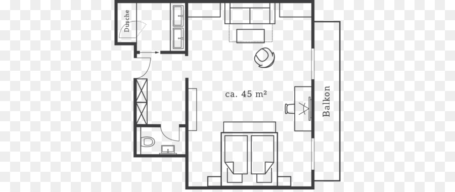 Plan D étage，L Architecture PNG