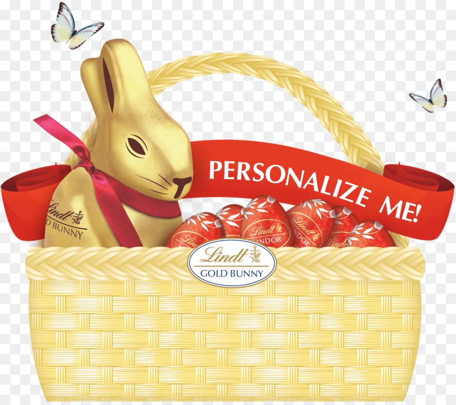 Panier Lapin Doré Lindt，Chocolat PNG