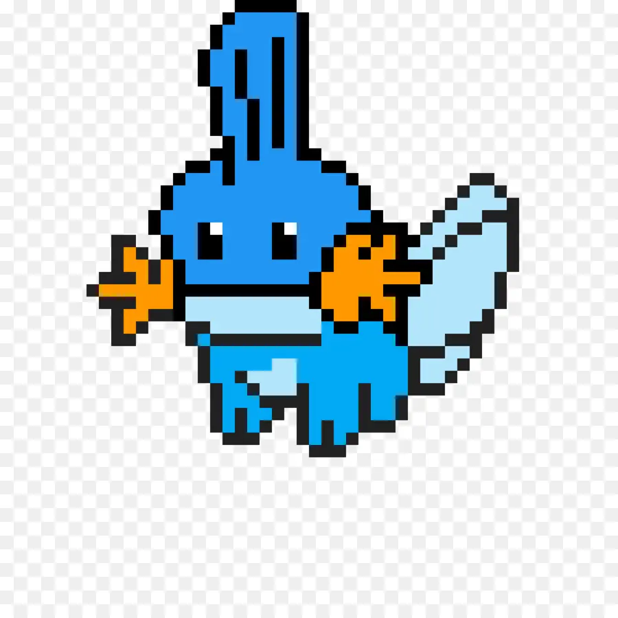 Créature Bleue，Pixel Art PNG