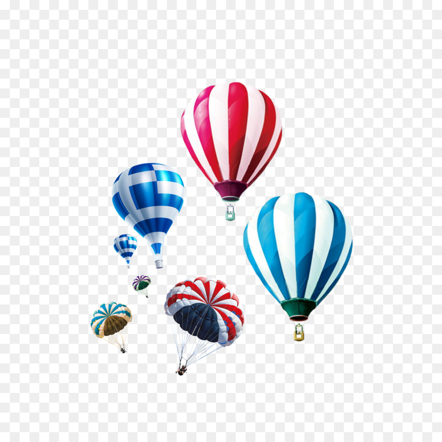 Montgolfières，Coloré PNG