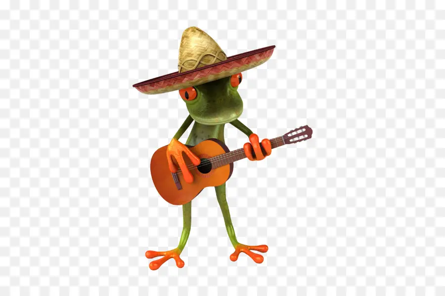 Grenouille Avec Guitare，Grenouille PNG