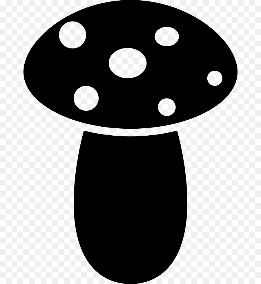 Champignon，Noir PNG