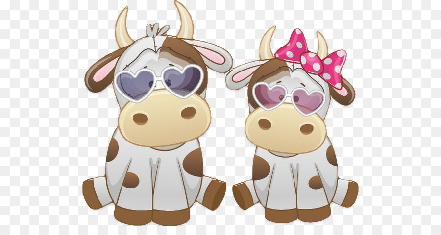 Vaches Mignonnes Avec Des Lunettes De Soleil，Vaches PNG