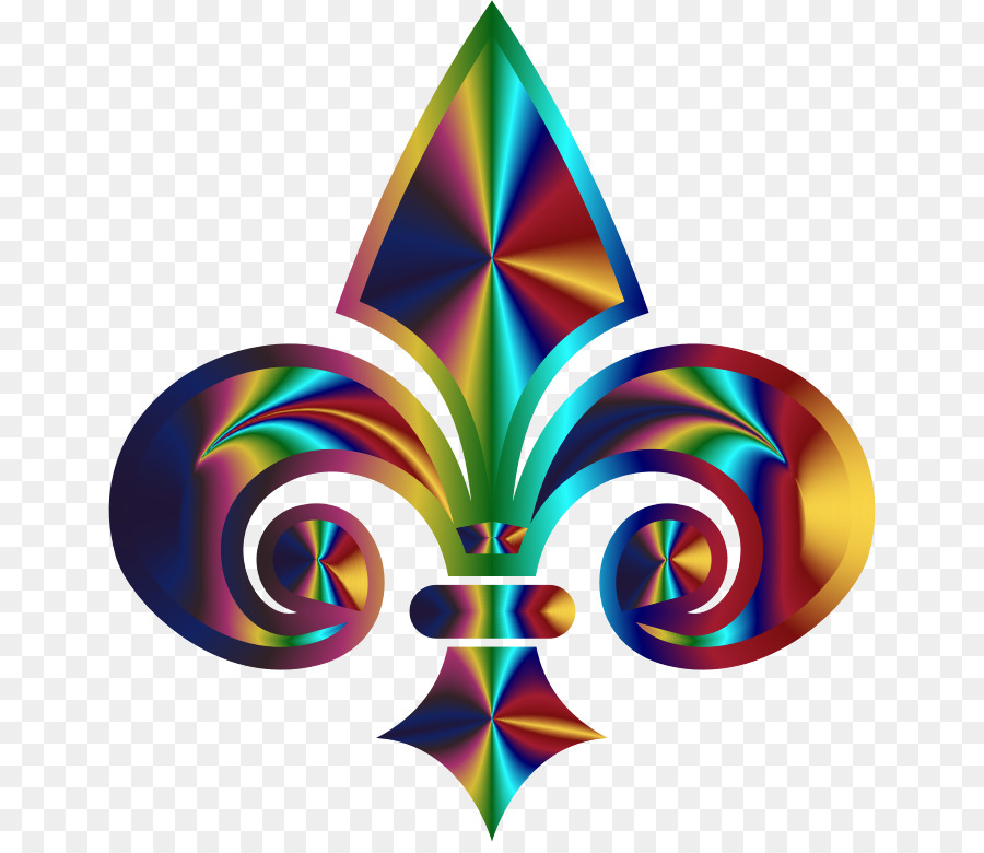 Fleur De Lys Colorée，Conception PNG