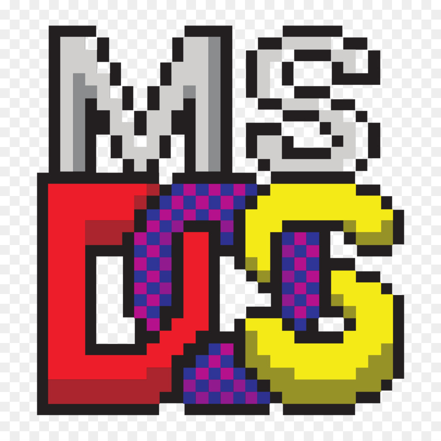 Logo Ms Dos，Pixels PNG