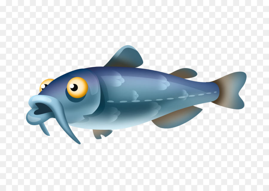 Poisson Souriant，Mignon PNG