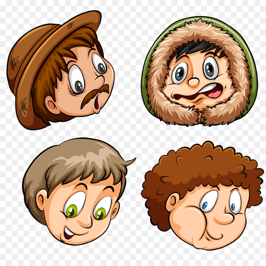 Visages De Dessins Animés，Visages PNG