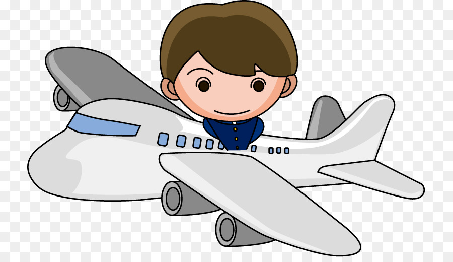 Pilote De Dessin Animé，Avion PNG