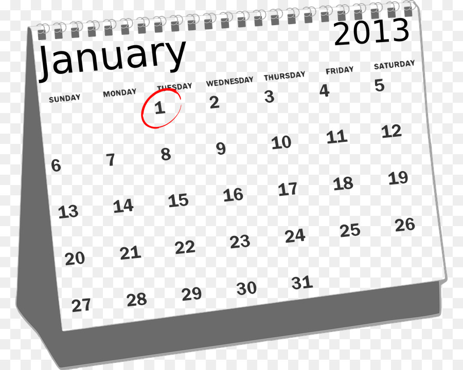 Calendrier De Janvier 2013，Date PNG