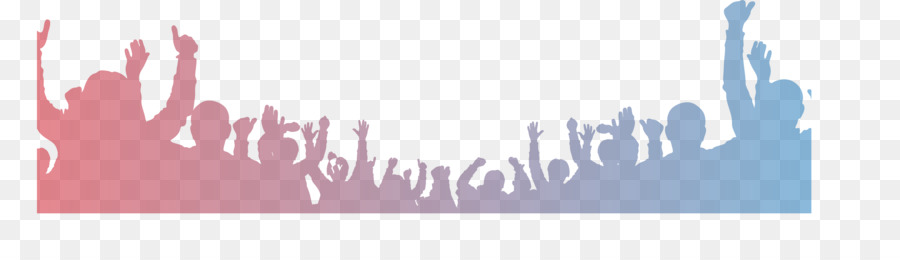 Silhouette De Foule，Mains PNG