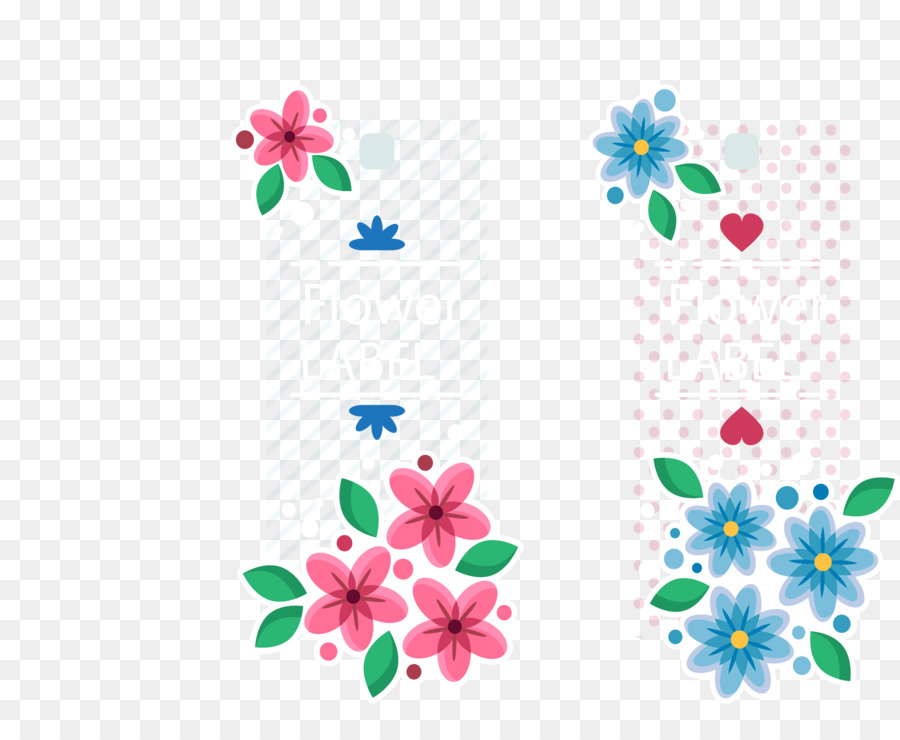 Bleu，Design Floral PNG