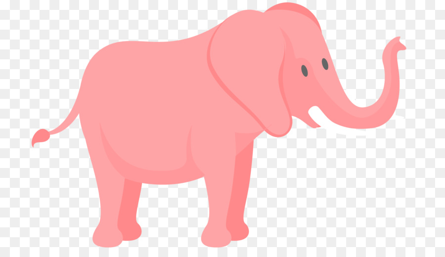 Éléphant Rose，Dessin Animé PNG