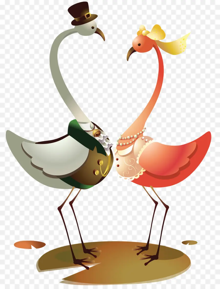 Couple D'oiseaux，Chapeau PNG