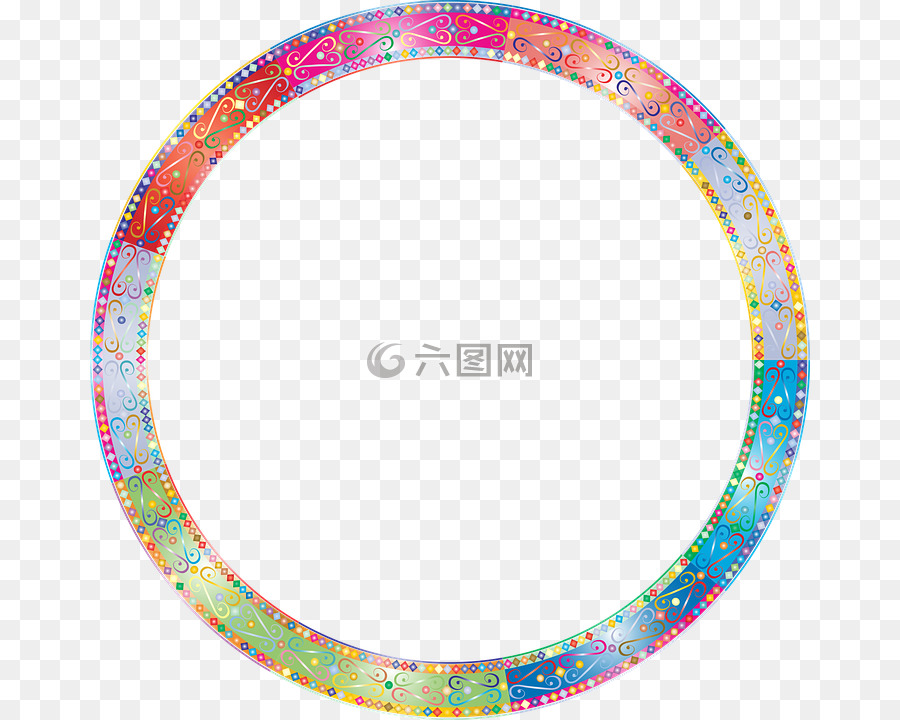 Cadre Circulaire Coloré，Cercle PNG