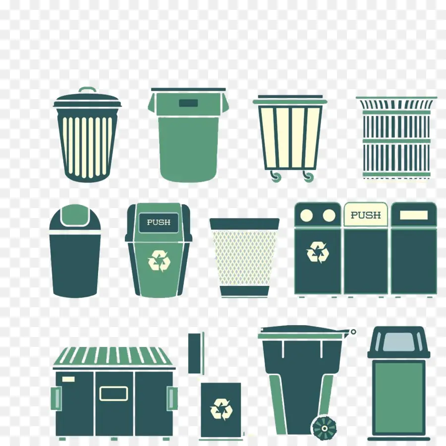 Poubelles，Déchets PNG