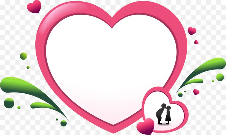 Cadre Coeur，Rose PNG