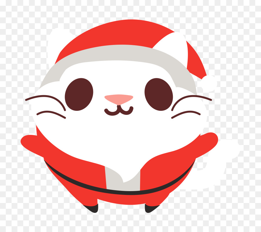 Chat，Le Père Noël PNG