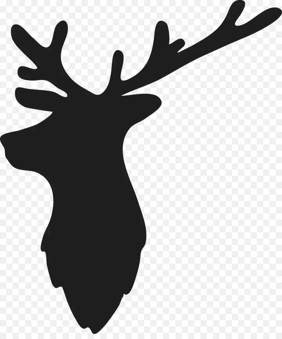 Silhouette De Cerf，Bois PNG