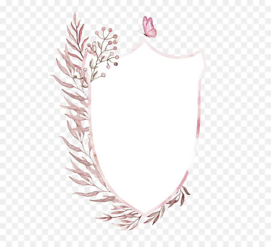 Cadre Floral，Bouclier PNG