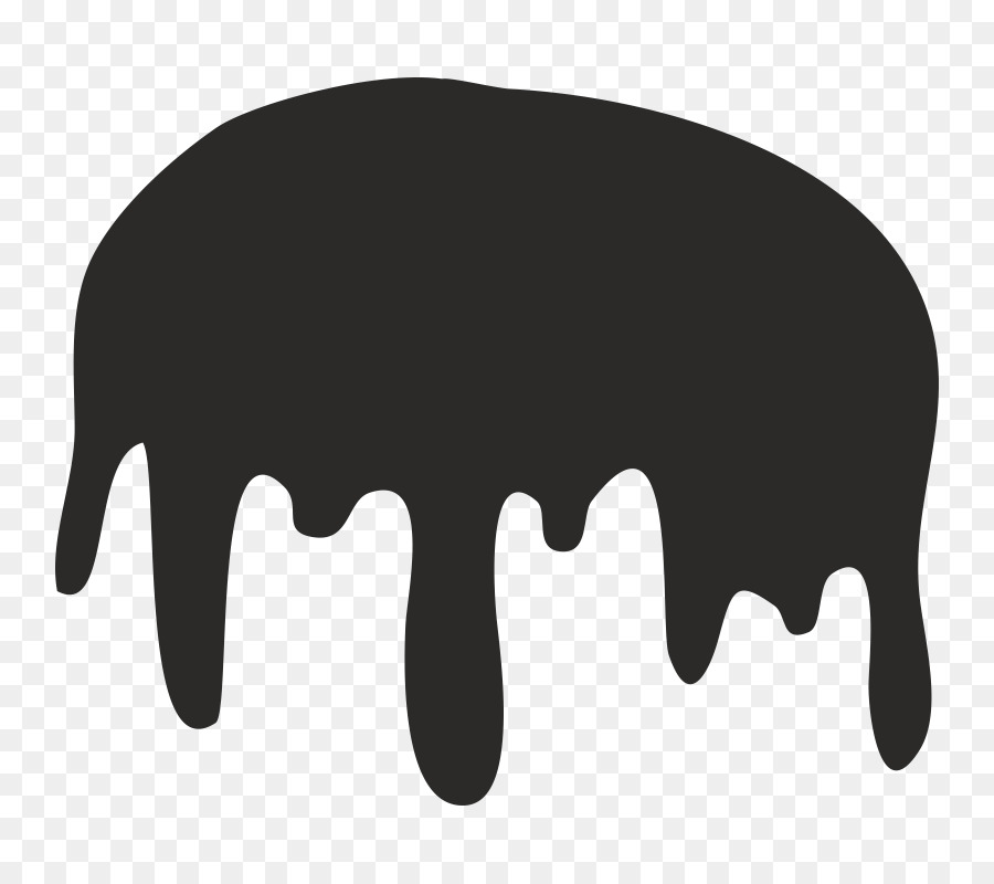 Goutte De Peinture Noire，Liquide PNG