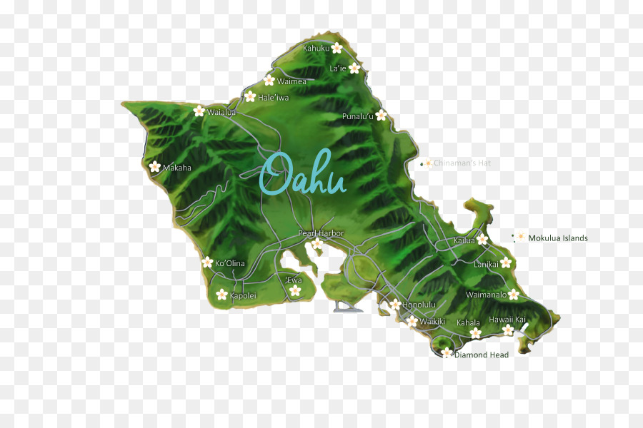 Carte D'oahu，Île PNG