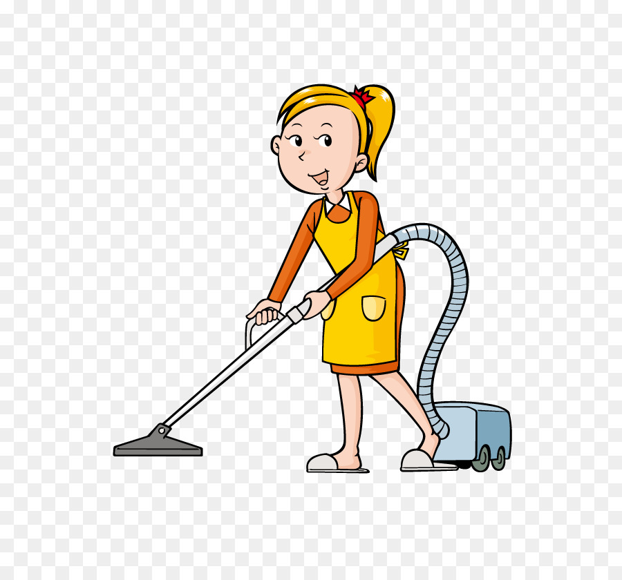 Femme Passer L'aspirateur，Nettoyage PNG