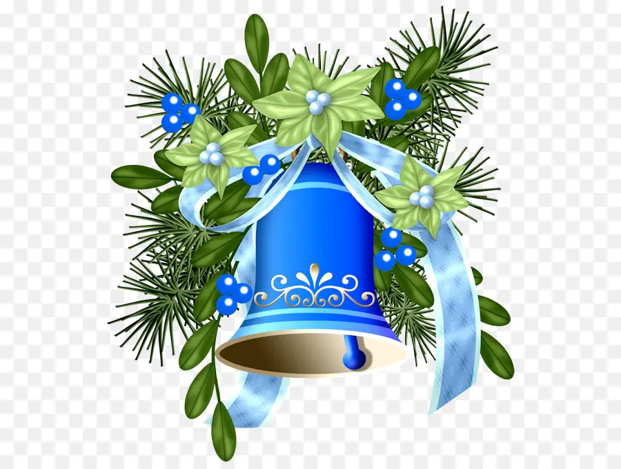 Cloche De Noël Bleue，Cloche PNG