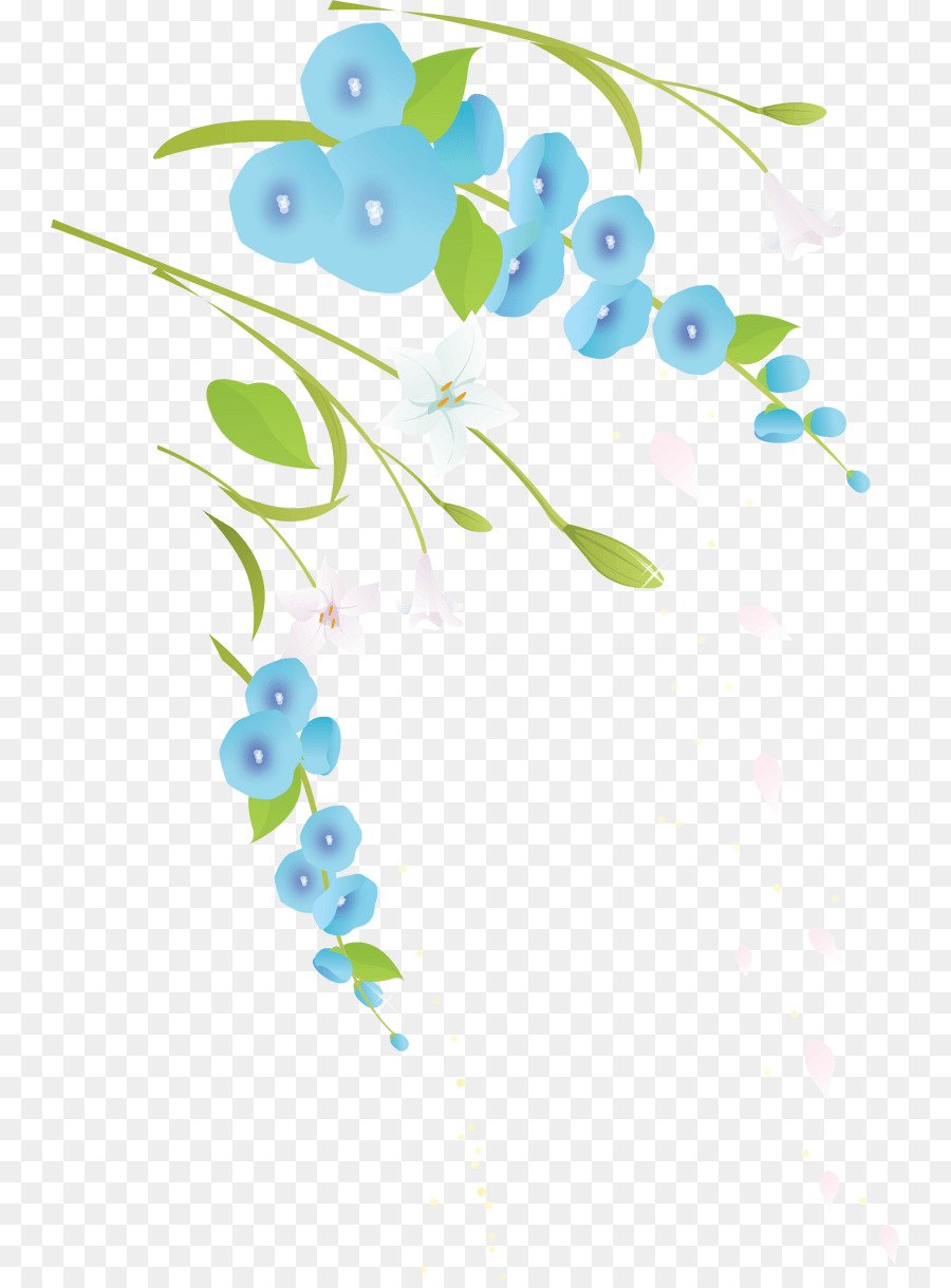 Fleurs Bleues，Nature PNG