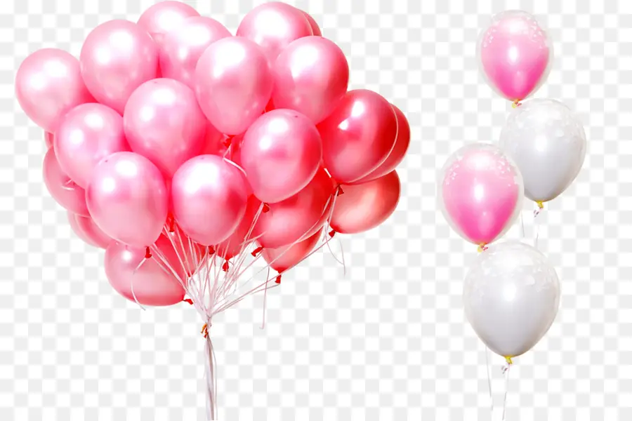 Ballons，Ballons Roses PNG