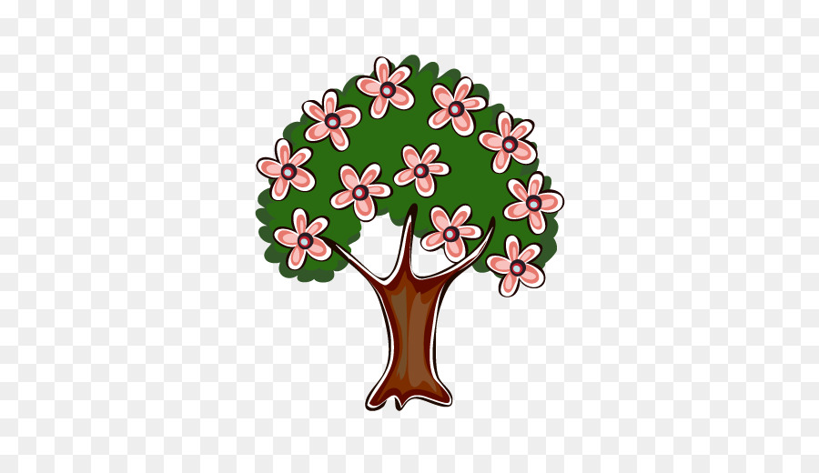 Arbre，Fleur PNG