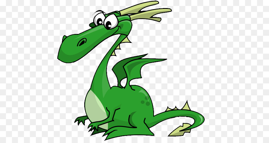 Dragon De Dessin Animé，Vert PNG