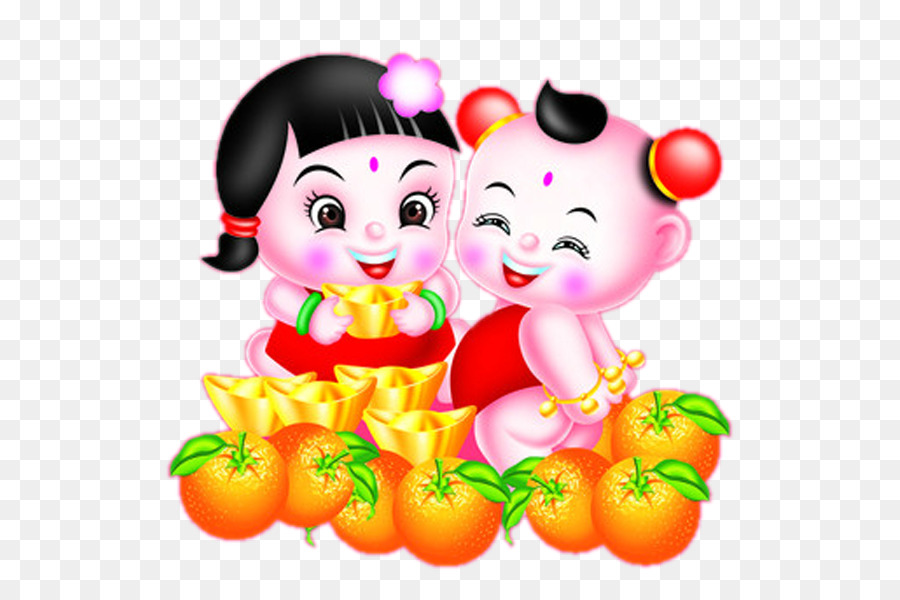 Enfants De Dessin Animé，Oranges PNG