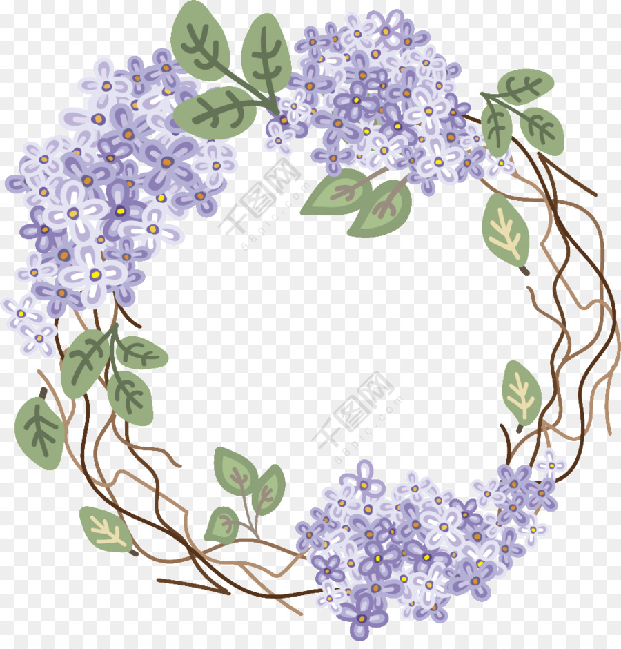 Couronne Florale，Fleurs PNG