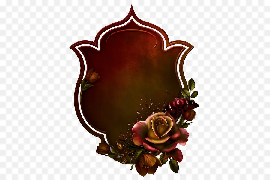 Cadre Décoratif，Rose PNG