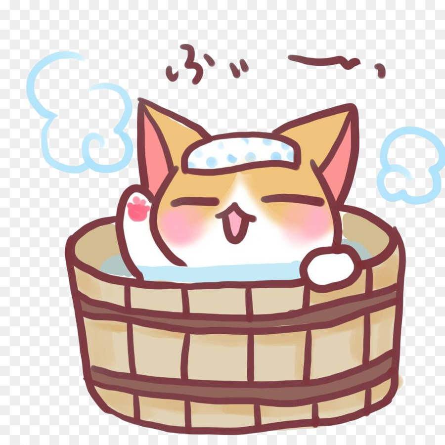 Chat Dans Le Bain，Relaxant PNG