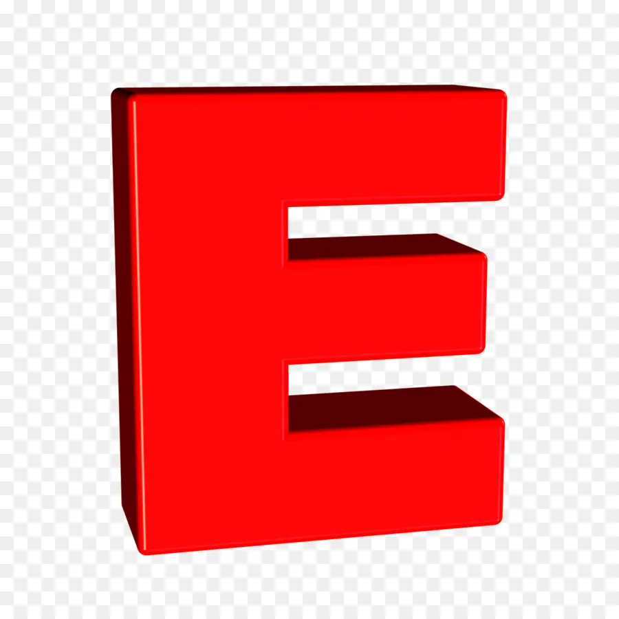 Lettre E，Rouge PNG