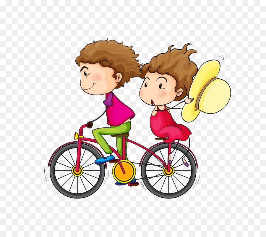 Couple Cycliste，Vélo PNG