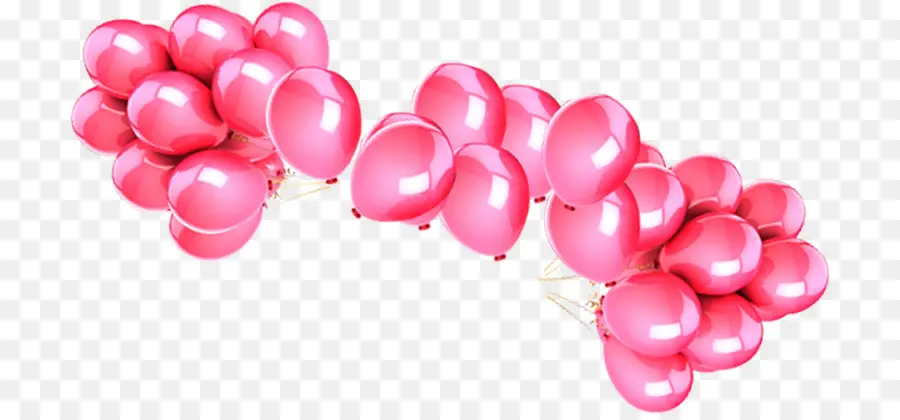 Ballons Roses，Des Ballons PNG