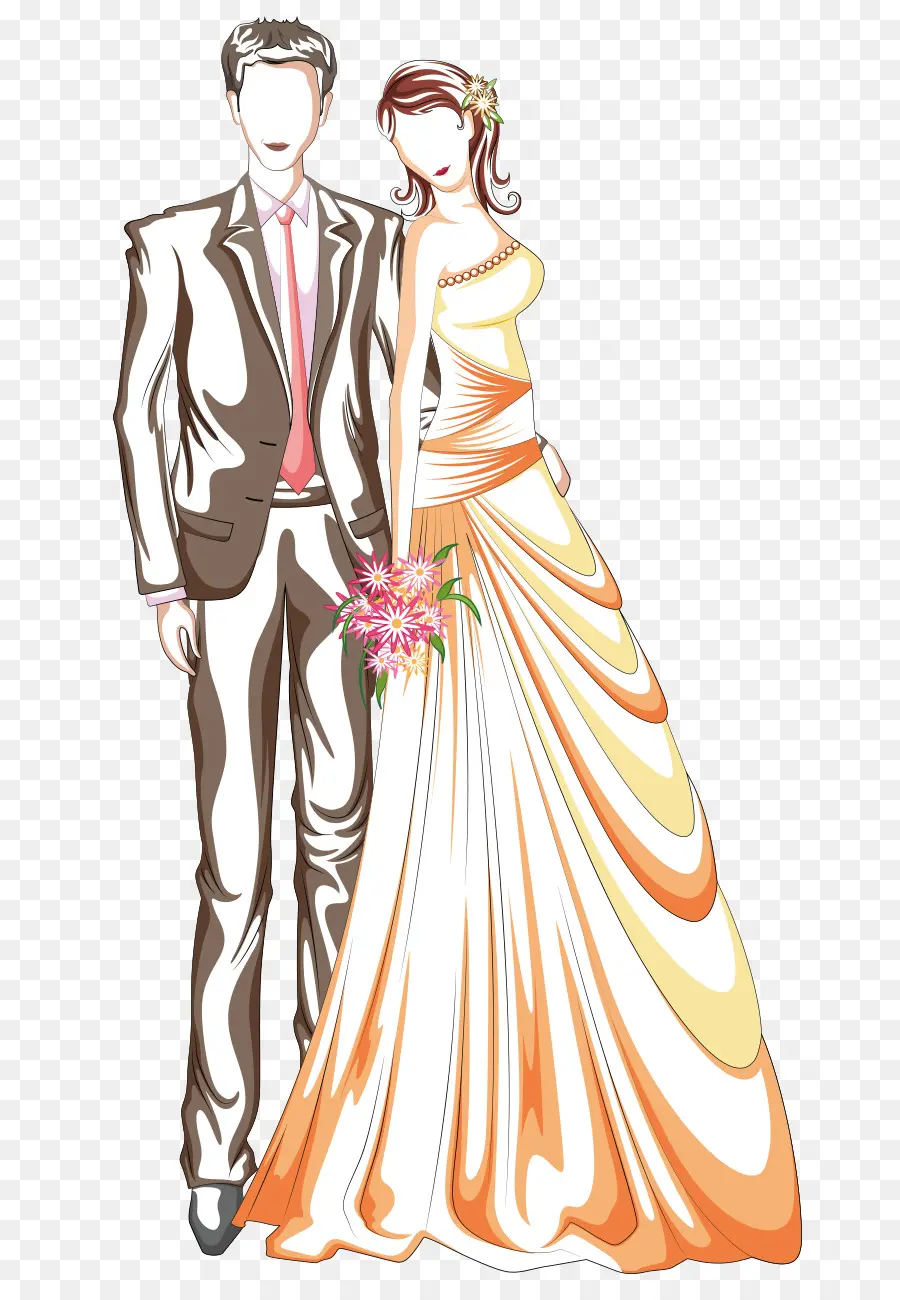 Couples De Mariage，Mariée PNG