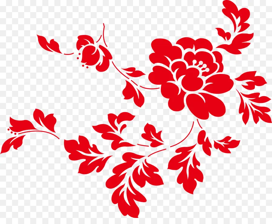 Fleur Rouge，Floral PNG