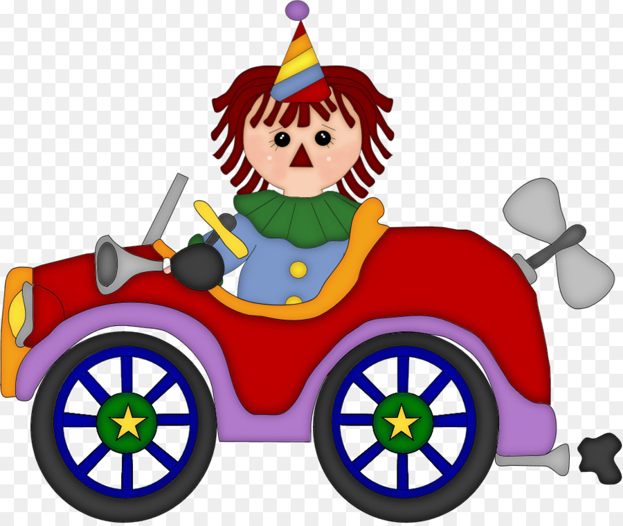 Voiture Jouet，Clown PNG