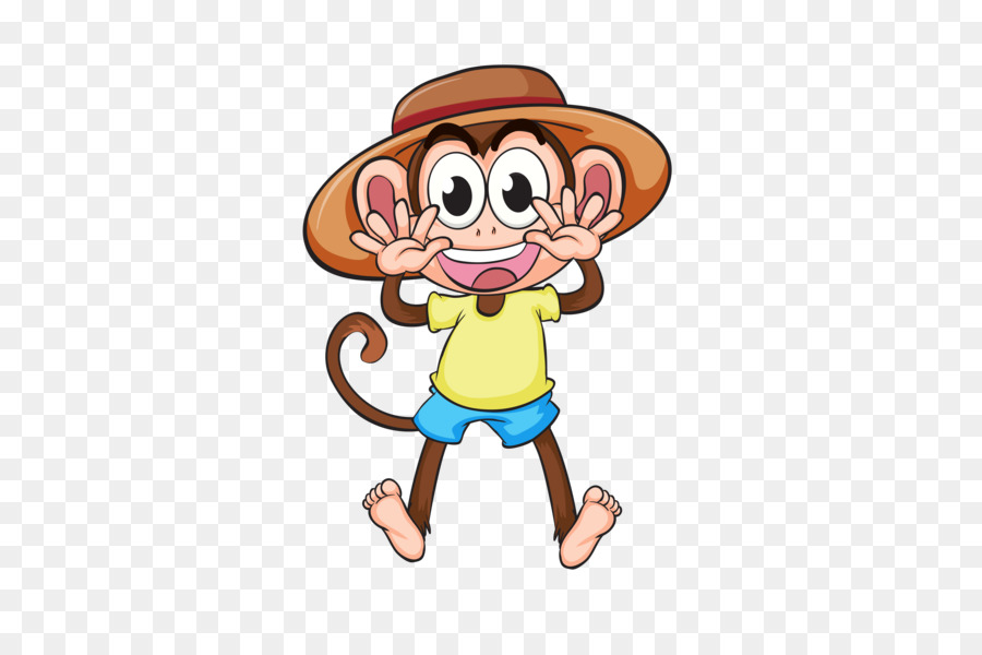 Singe De Dessin Animé，Chapeau PNG