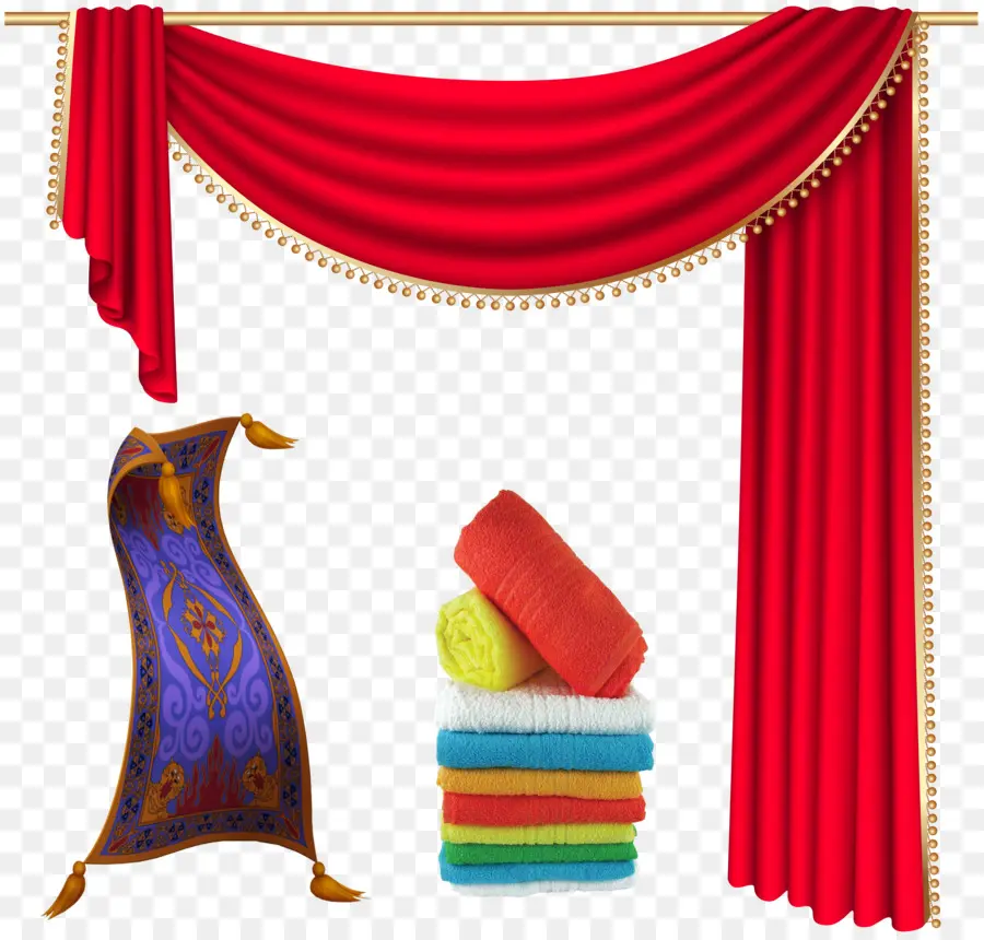 Rideaux Et Tapis，Rouge PNG