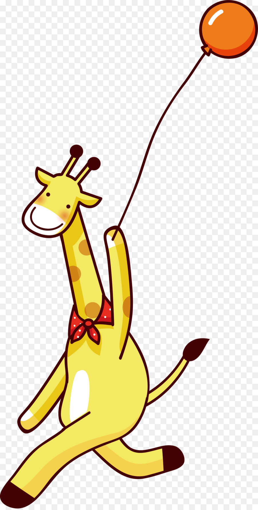 Girafe Avec Ballon，Ballon PNG