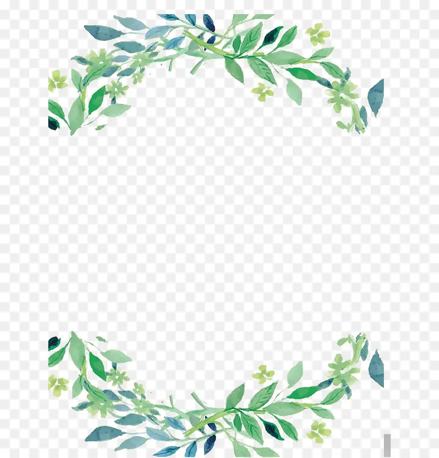 Cadre Floral，Feuilles PNG