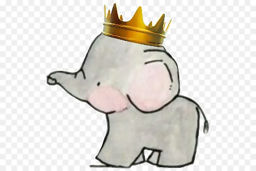 Éléphant，Couronne PNG