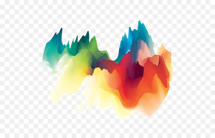 Art Abstrait，Coloré PNG