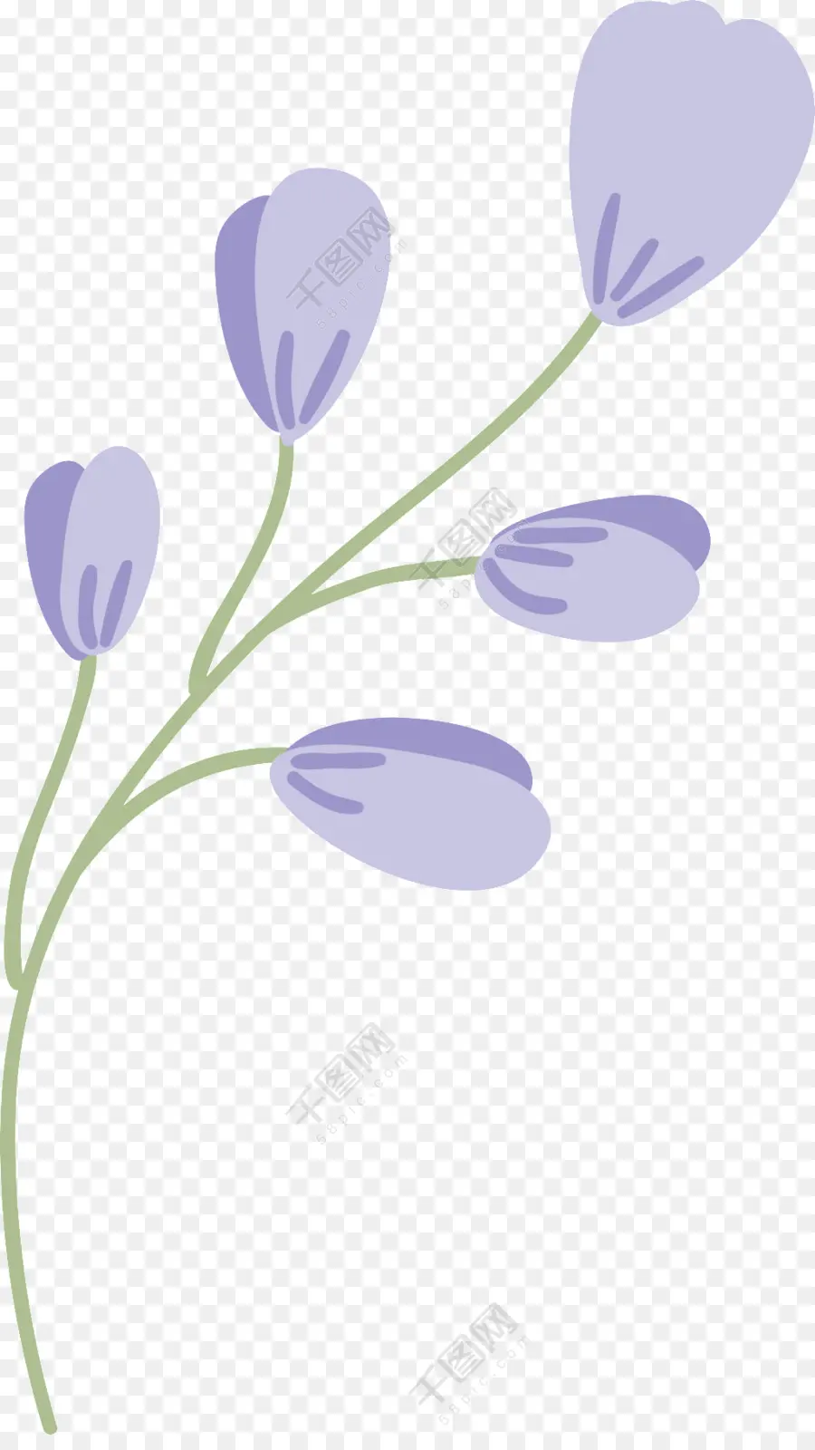 Fleurs Violettes，Fleurir PNG