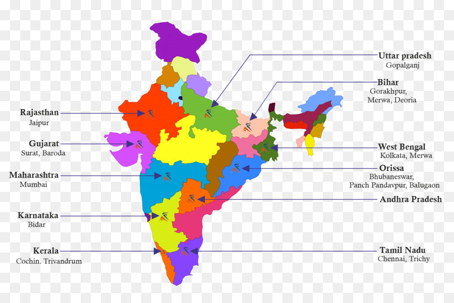 États De L'inde，2018 PNG